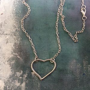 Silver Plated Heart Necklace